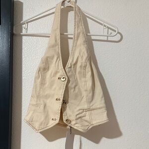 Free People Cream Vest